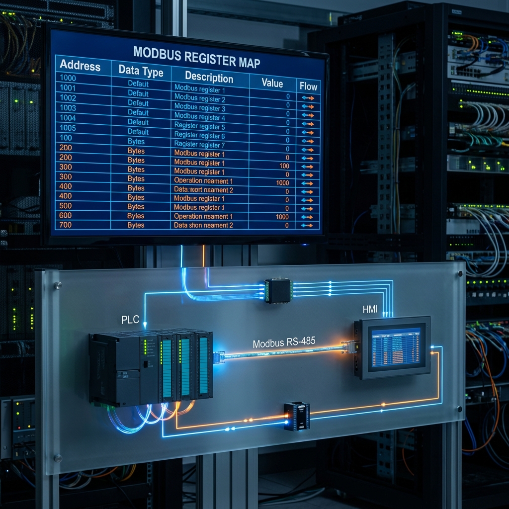 Dominando la Conversión REAL a WORD para Modbus TCP en PC Worx